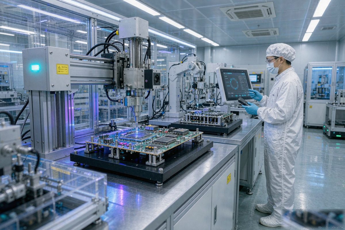 中国高端电子封装智能制造车间